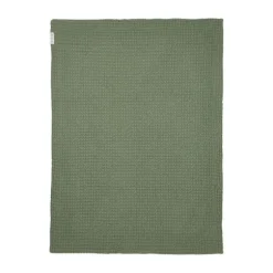 Meyco Ledikantdeken - Waffle Cotton - Olive Green - 100x150 cm
