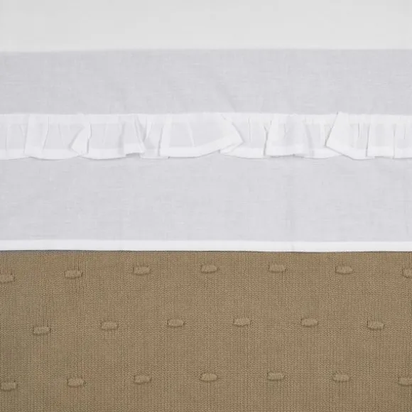 Meyco Ledikantlaken - Ruffle - Sand