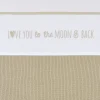 Meyco Love You To The Moon & Back Wieglaken - 75 x 100 cm - Sand