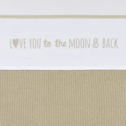 Meyco Love You To The Moon & Back Wieglaken - 75 x 100 cm - Sand