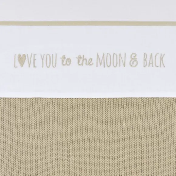 Meyco Love You To The Moon & Back Wieglaken - 75 x 100 cm - Sand