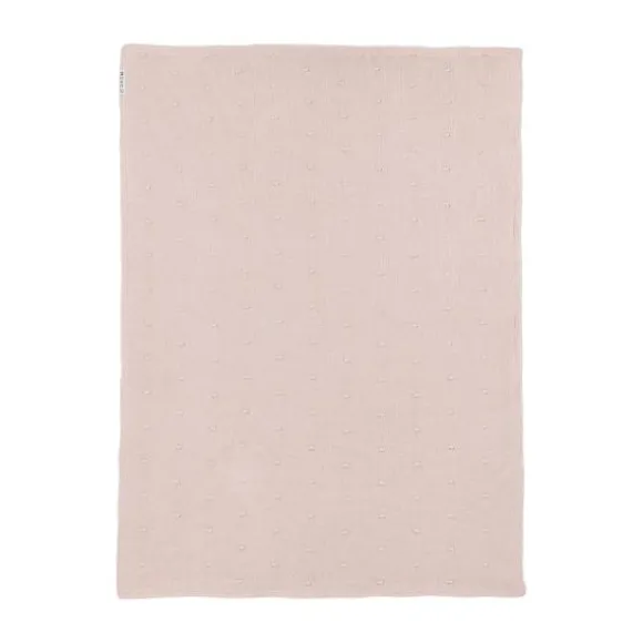 Meyco Mini Knots Fleece Ledikantdeken 100 x 150 cm Soft Pink