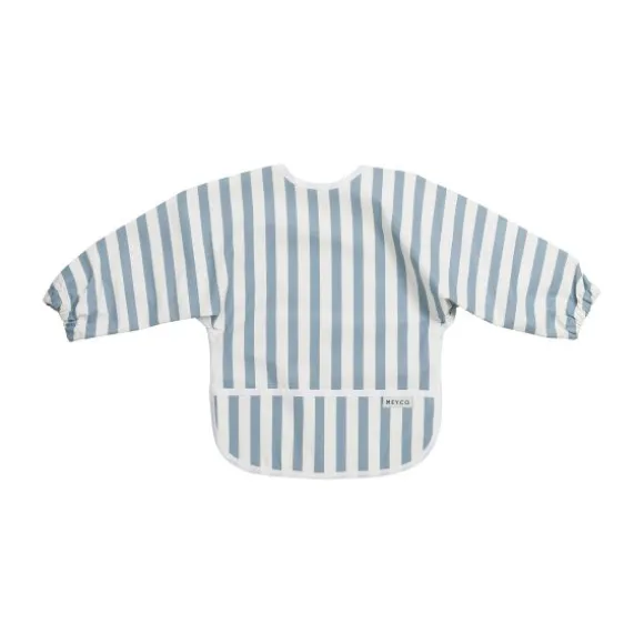 Meyco Mouwslab - Fat Stripe - Jeans Blue - 1-pack