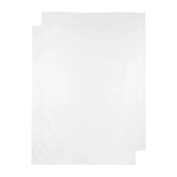 Meyco Uni Ledikantlaken Wit 100 x 150 cm 2 Stuks