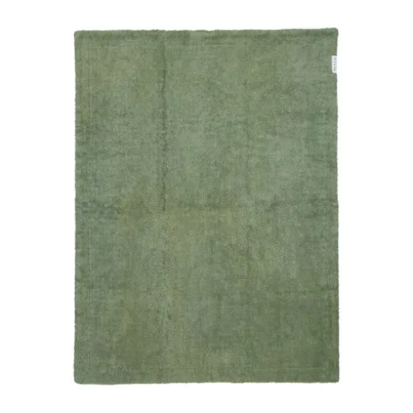 Meyco Wafel Teddy Wiegdeken - 75 x 100 cm - Olive Green