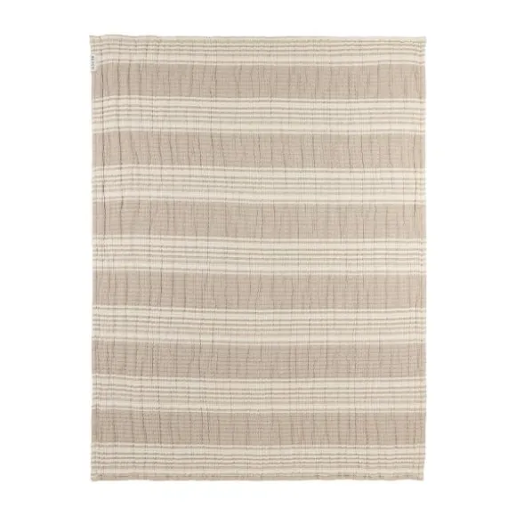 Meyco Wiegdeken - Hydrofiel Jacquard Stripe - Indigo - 75x100 cm
