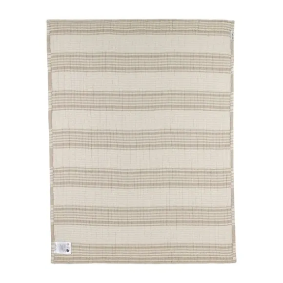Meyco Wiegdeken - Hydrofiel Jacquard Stripe - Indigo - 75x100 cm
