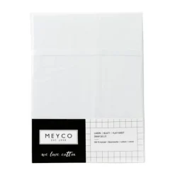 Meyco Wieglaken Wit Met Bies Wit 75 x 100 cm