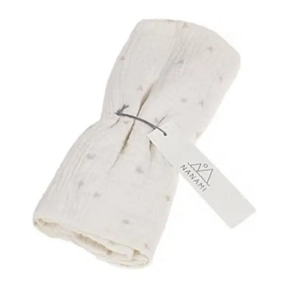 Nanami Diaper - Heart - 60 x 60 cm - Off-White/Beigeq
