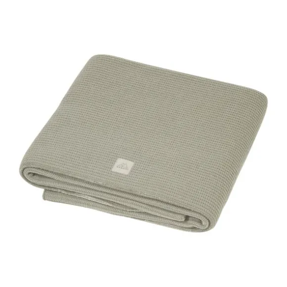 Nanami Junior Deken - Rib Knit - Eucalyptus