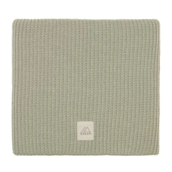 Nanami Wiegdeken - Rib Knit Double - Eucalyptus - 75x100 cm