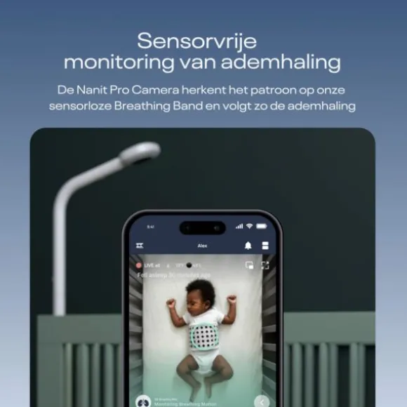 Nanit Breathing Band™ - Voor Pro Camera - Maat S