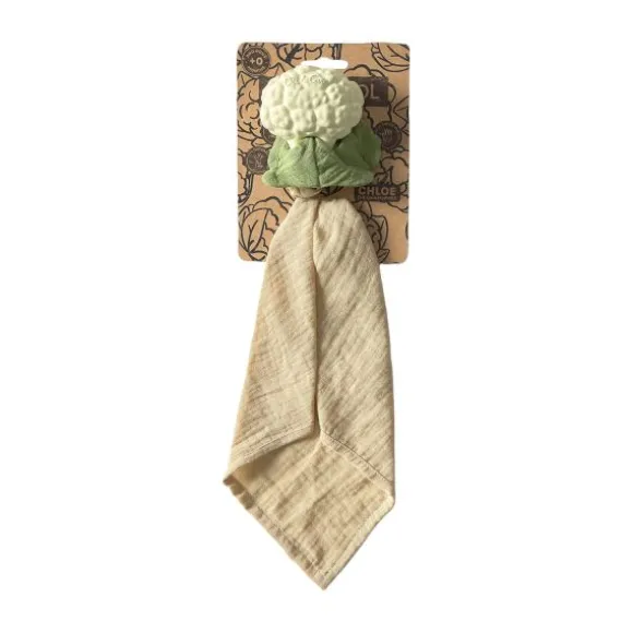 Oli & Carol Knuffeldoekje - Chloe The Coliflower - Beige/Wit
