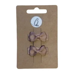 Ootje Kadootje Babyhaarclipjes - 2 Stuks - Taupe