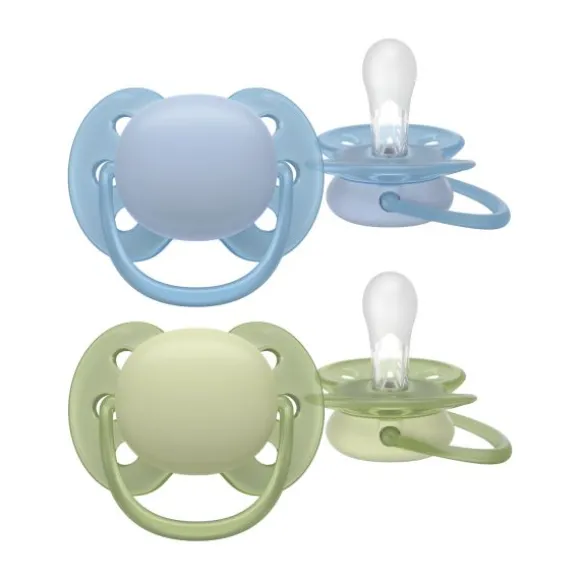 Philips Avent Ultra Soft Fopspeen - 6-18 Mnd - 2 Stuks - Plant-based