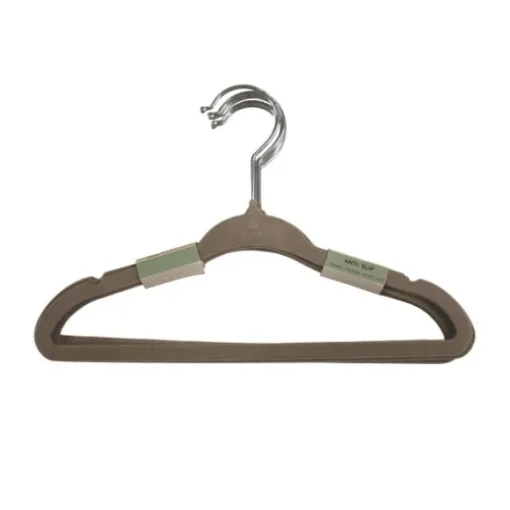 Puck Kledinghanger - 6 stuks - Velours Zand