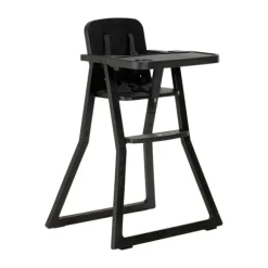 Puck Plain Kinderstoel - Zwart