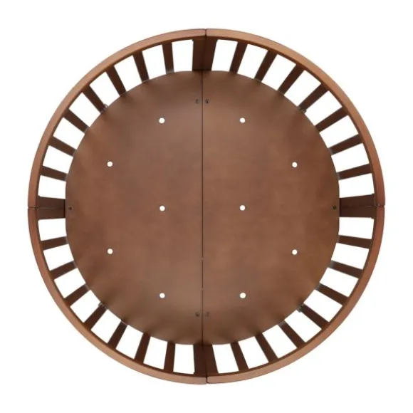 Puck Ronde Box Inclusief Matras - Walnoot