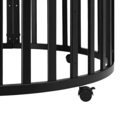 Puck Ronde Box - Zwart - Inclusief Matras