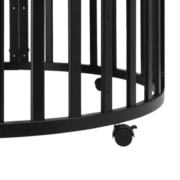 Puck Ronde Box - Zwart - Inclusief Matras