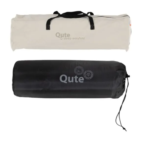Qute Q-Sleep Campingbed Easyfold + Q-Matti Matras incl. Hoes - Ivory