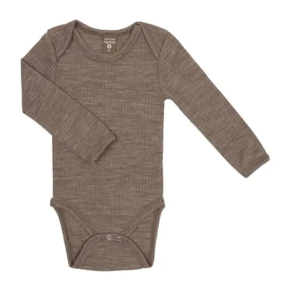 Smallstuff Drop Needle Romper - Wol - Mt. 74 - Nature