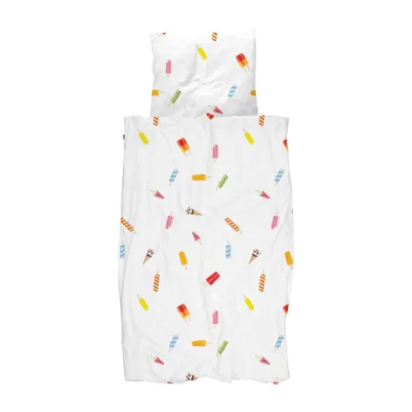 Snurk Dekbedovertrek - Popsicles - 140x200/220 cm - Wit