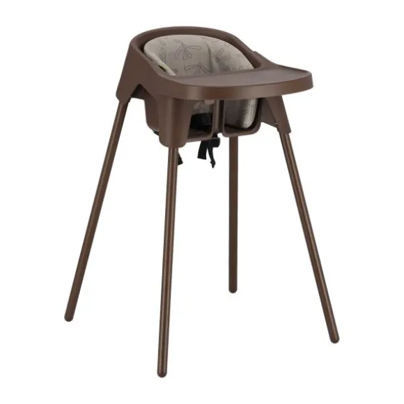 Stoohl Kinderstoel incl. Zitverkleiner + Eetblad + Tuigje - Chocolate