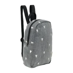 Studio Noos Mini Rugzak - Denim Grey Hearts