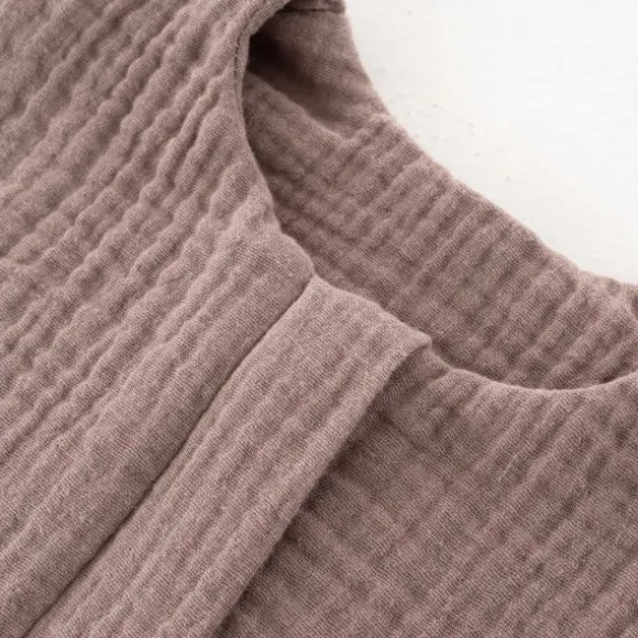 Träumeland Zomerslaapzak Liebmich - Cotton Muslin - Chestnut 60 cm