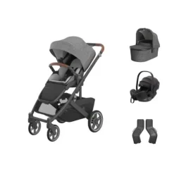 UPPAbaby Cruz V3 Kinderwagen Greyson + UPPAbaby Cruz Autostoel Adapters + Baby-Safe Pro Autostoel - Pitch Black