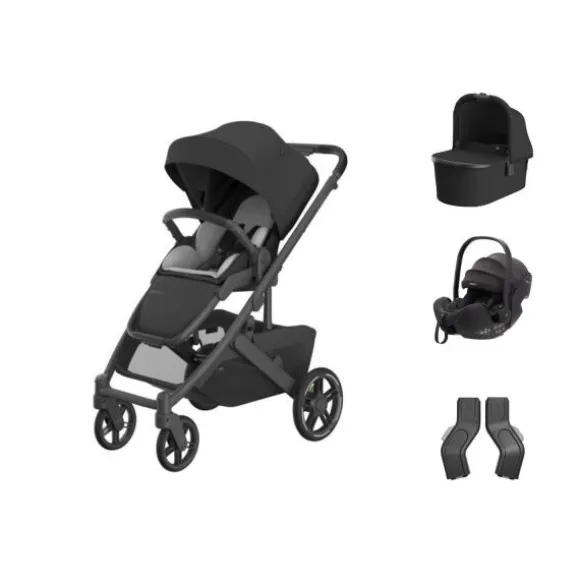 UPPAbaby Cruz V3 Kinderwagen Jake + UPPAbaby Cruz Autostoel Adapters + Baby-Safe Pro Autostoel - Pitch Black
