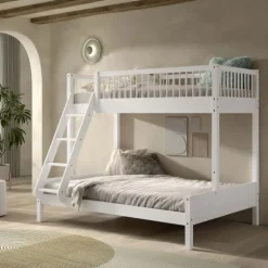 Vipack Forrest Familiebed 140 x 200 cm + 90 x 200 cm – Beuk Wit