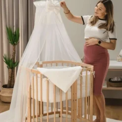 Waldin Hoeslaken Set - W2 - Wit - Voor 7-in-1 Babybedje