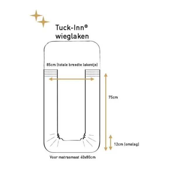 Witlof For Kids Magical Days Plooien Tuck-Inn Wieglaken - 40 x 80 cm