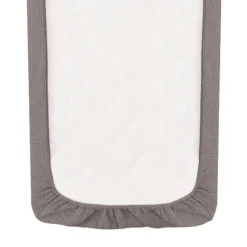 Witlof for kids Waves Tuck-Inn ledikantdeken - 60 x 120 cm - Warm Grey.