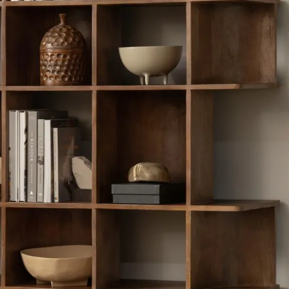 Woood Sinne Boekenkast - Walnoot